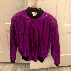 Women’s purple sequin purple jacket